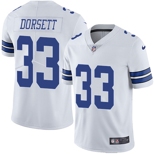 Nike Cowboys #33 Tony Dorsett White Men's Stitched NFL Vapor Untouchable Limited Jersey - Click Image to Close